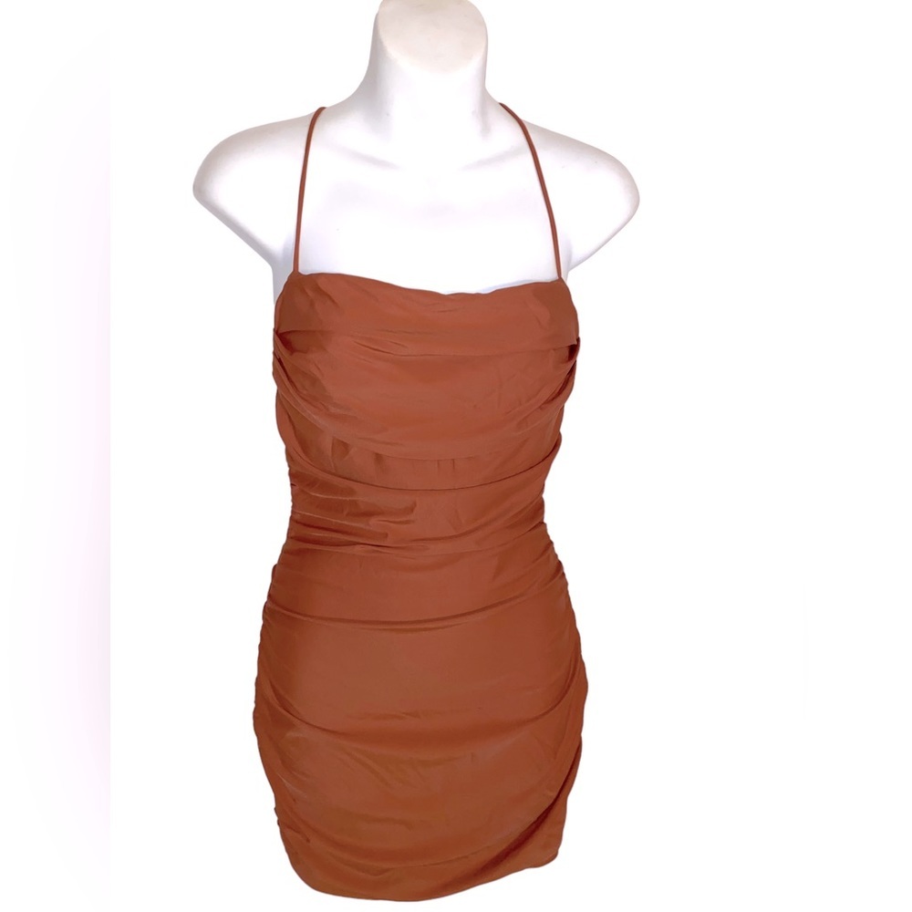 Superdown Sierra Ruched Mini Dress